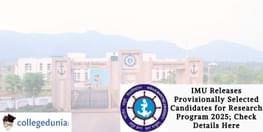 IMU Releases Provisionally Selected Candidates for Research Program 2025
